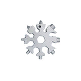 18 in 1 Snowflake Stainless Steel Portable, Compact and Versatile Tool -- Ultimate Daily Life Companion